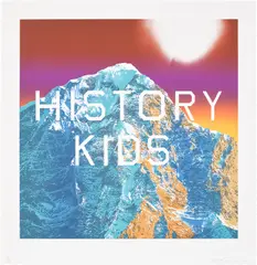 Ed Ruscha, History Kids, from Mountain Prints, 2013, Lithograph in colours, on BFK Rives paper, with full margins