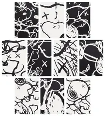 MAN'S BEST FRIEND by Kaws, 2016, The complete set of ten screenprints, on Saunders Waterford High White paper, the full sheets, sold Jan 2025