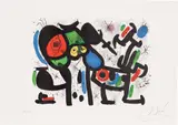 Joan Miró, Magie Blanche II, from Allegro Vivace (White Magic, from Fast and Lively) (M. 1240), 1981, Lithograph in colours, on Arches paper, with full margins