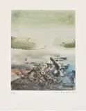 Zao Wou-ki, Untitled (Å. 246A), 1974, Etching and aquatint in colours, on wove paper, with full margins