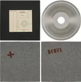 Joseph Beuys, Sonnenscheibe (Sun Disc) (S. 85), 1973, Record matrix (nickel-plated copper) with die-cut hole, and two felt pads stamped with brown paint, all contained in the original black cardboard box