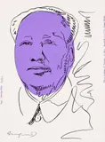 Andy Warhol, Mao (wallpaper) (F. & S. 125A), 1974, Screenprint in colours, on wallpaper, the full sheet