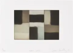Doric Grey by Sean Scully, 2012, Etching and aquatint in colours, on wove paper, with full margins, contained in the original grey paper folder, sold Jan 2025