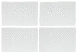 Enrico Castellani, Io son venuto al punto dela rota (I Came to the Point of the Wheel), 1993, The complete set of four embossings, on Sicars handmade paper, the full sheets loose (as issued), with text by Dante Alighieri, title page, colophon and handmade paper wrappers with embossed title and artist's name, all contained in the original acrylic case