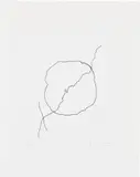 Lucio Fontana, Untitled, from l'épée dans l'eau: Lucio Fontana, dix eaux-fortes (The Sword in the Water: Lucio Fontana, Ten Etchings) (R. & R. E-7), 1962, Etching, on wove paper, with full margins
