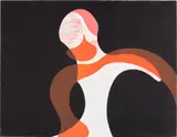 Howard Hodgkin, Girl at Night, from 5 Rooms (H. 6), 1966, Lithograph in colours, on BFK Rives paper, the full sheet