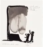 Marlene Dumas, Schets voor een Monument voor de Vrede (Sketch in front of a Monument to the Peace)