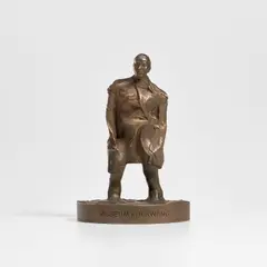 Thomas Schütte, Mann im Wind III (Man in the Wind III), 2022, Metal-coated polymer sculpture
