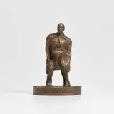 Thomas Schütte, Mann im Wind III (Man in the Wind III), 2022, Metal-coated polymer sculpture