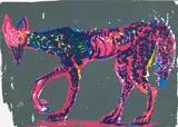 Rainer Fetting, Wolf, 1984, Screenprint in colours, on wove paper, the full sheet