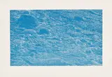 Franz Gertsch, Cima Del Mar (Top of the Sea) (Parkett 28), 1990, Woodcut in blue, on Heizaburo Japan paper, with full margins