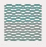 Bridget Riley, Coloured Greys (2) (S. 17, T. & G. 18), 1972, Screenprint in colours, on wove paper, with full margins