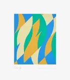 Bridget Riley, Fold (S. 57, T. & G. 57), 2004, Screenprint in colours, on Fabriano paper, with full margins