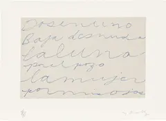 Print 4, from Octavio Paz - Cy Twombly (B. 83) by Cy Twombly, 1993, Heliogravure in colours, on Richard de Bas mould-made paper, with full margins, the sheet loose (as issued), with the co, sold Jan 2025