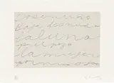 Cy Twombly, Print 4, from Octavio Paz - Cy Twombly (B. 83), 1993, Heliogravure in colours, on Richard de Bas mould-made paper, with full margins, the sheet loose (as issued), with the colophon, both contained in the original gey paper portfolio