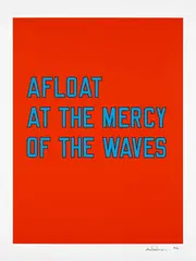 Lawrence Weiner, Edition for The Kitchen, 2020, Inkjet print in colours, on Hahnemühle paper, with full margins