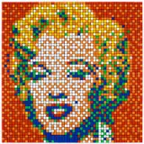 Invader, Rubik Shot Red Marilyn, from Rubikcubism (NVDR1-4)