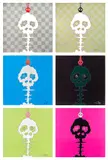 Takashi Murakami, Dokuro Silver; Dokuro Yellow; Time Bokan - Blue; Time Bokan - Black; Lime Green - Time; and Pink - Time
