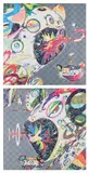 Homage to Francis Bacon (Study of George Dyer); and Homage to Francis Bacon (Study of Isabel Rawsthorne) by Takashi Murakami, 2017, Two offset lithographs in colours, on smooth wove paper, the full sheets, sold Jan 2025