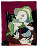 Pablo Picasso, Femme et enfant enlacés (Woman and Child Embracing), 1980, Monumental wool tapestry