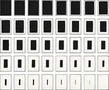 Sol LeWitt, Vanish (K. 1994.07), 1994, The complete set of 40 screenprints in black, on Fabriano paper, the full sheets loose (as issued), all contained in the original grey fabric-covered portfolio with embossed artist's name