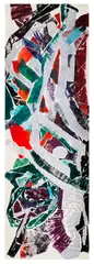 John Chamberlain, Untitled, from Salty Water/Fan Mail, 1988, Monumental monotype in colours, on two joined sheets of Arches paper, the full sheets