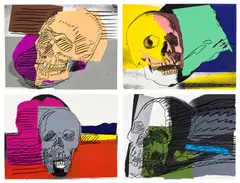 Skulls (F. & S. 157-160) by Andy Warhol, 1976, The complete set of four screenprints in colours, on Strathmore Bristol paper, the full sheets, sold Jun 2025