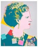 Andy Warhol, Queen Margrethe II of Denmark, from Reigning Queens (Royal Edition) (F. & S. 342A), 1985, Screenprint in colours with diamond dust, on Lenox Museum Board, the full sheet