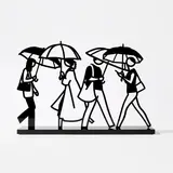 Julian Opie, Summer Rain 1, from Summer Rain