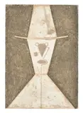 Cabeza con sombrero (Head with Hat) (P. 227) by Rufino Tamayo, 1977, Mixografía in colours, on Arches paper, the full sheet, sold Jun 2025