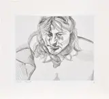 Lucian Freud, Head and Shoulders (H. 21, T. 15), 1982, Etching with drypoint, on wove paper, with full margins