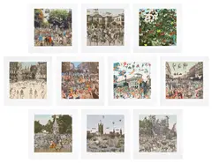 Peter Blake, The London Suite, 2012, The complete set of ten screenprints in colours, on Somerset paper, with full margins, the sheets loose (as issued), with the title page and colophon, all contained in the original blue cloth-covered portfolio with printed artist's name and title