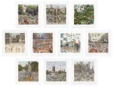 Peter Blake, The London Suite, 2012, The complete set of ten screenprints in colours, on Somerset paper, with full margins, the sheets loose (as issued), with the title page and colophon, all contained in the original blue cloth-covered portfolio with printed artist's name and title