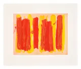 Patrick Heron, The Brushworks Series: plate 11, 1999, Etching and aquatint in colours, on Arches paper, with full margins