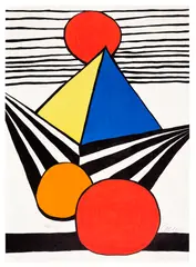 La mémoire élémentaire (Elementary Memory): one print by Alexander Calder, 1976, Lithograph in colours, on Japon nacré, the full sheet, sold Jun 2025