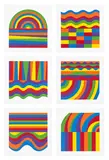 Sol LeWitt, Arcs and Bands in Color (K. 1999.11), 1999, The complete set of six linocuts in colours, on Somerset Velvet paper, with full margins