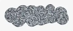 Sol LeWitt, Whirls and Twirls (Black) (K. 2005.02), 2005, Linocut in colours, on Somerset Velvet paper, with full margins