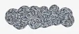 Sol LeWitt, Whirls and Twirls (Black) (K. 2005.02), 2005, Linocut in colours, on Somerset Velvet paper, with full margins