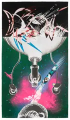 James Rosenquist, Where the Water Goes, from Welcome to the Water Planet (G. 215), 1989, Monumental pressed paper pulp print in colours, on TGL handmade paper, with lithographic collage elements on BFK Rives paper, the full sheet