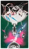 James Rosenquist, Where the Water Goes, from Welcome to the Water Planet (G. 215), 1989, Monumental pressed paper pulp print in colours, on TGL handmade paper, with lithographic collage elements on BFK Rives paper, the full sheet