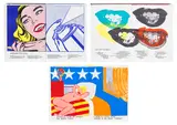 1¢ Life by Andy Warhol and Tom Wesselmann Various Artists including Roy Lichtenstein, 1964, The complete set of 62 lithographs in colours, on wove paper, the full sheets loose and folded (as issued), with text, t, sold Jun 2025