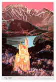 Andy Warhol, Neuschwanstein, 1987, Offset lithographic poster with screenprint in colours, on Varick rag paper, with full margins