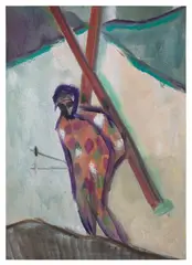 Alpiniste by Peter Doig, 2024, Ditone print in colours, on Hahnemühle Photo Rag paper, the full sheet, sold Jun 2025