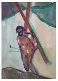 Peter Doig, Alpiniste, 2024, Ditone print in colours, on Hahnemühle Photo Rag paper, the full sheet