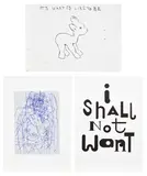 10 SupaStore SupaStars by Gary Hume and Sarah Staton Various Artists including Tracey Emin, 1998, The complete set of ten lithographs (one in colours), on Fabriano paper, the full sheets loose (as issued), with title p, sold Jun 2025