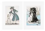 Paula Rego, Peter Pan: two plates (R. 79; 87), 1992, Two etching and aquatints in colours, on Somerset paper, with full margins