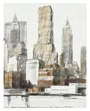 Christo & Jeanne-Claude, Lower Manhattan Packed Building, 20 Exchange Place, Project for New York (S. 61)