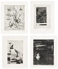 Receiver by William Kentridge, 2005, The complete artist's book with 23 photogravure and drypoints, on handmade abaca paper, with full margins, 22 bound and , offered Jun 2025