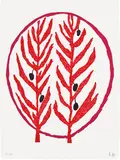 Louise Bourgeois, The Olive Branch, from L'Art pour la paix (Art for Peace) portfolio (MoMA 919.2), 2004, Lithograph in colours, on wove paper, with full margins