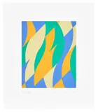 Bridget Riley, Fold (S. 57, T. & G. 57), 2004, Screenprint in colours, on Fabriano paper, with full margins